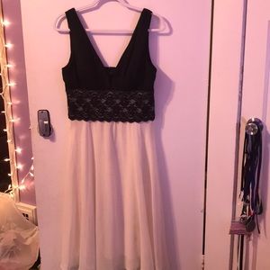 Black and whites women’s formal dress